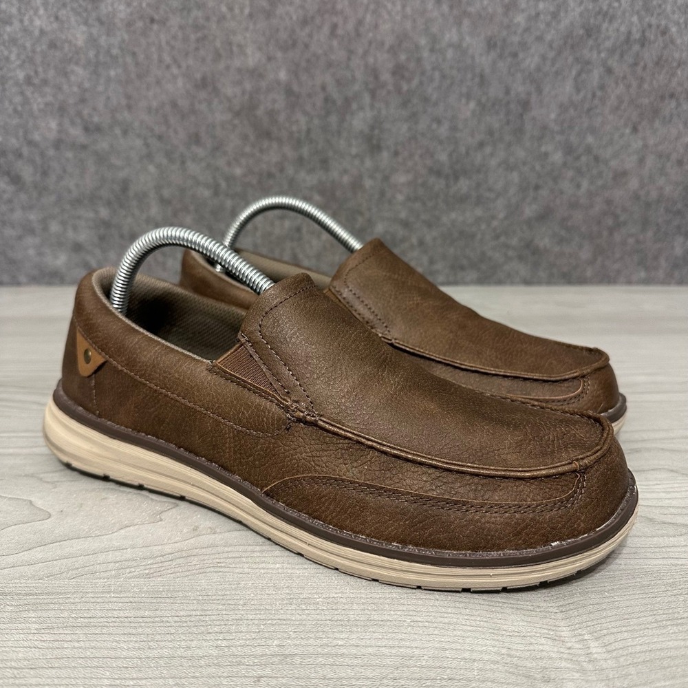 Sonoma Goods For Life‎ Morris Men 8.5 Brown Slip On Boat Shoes Ortholite Eco